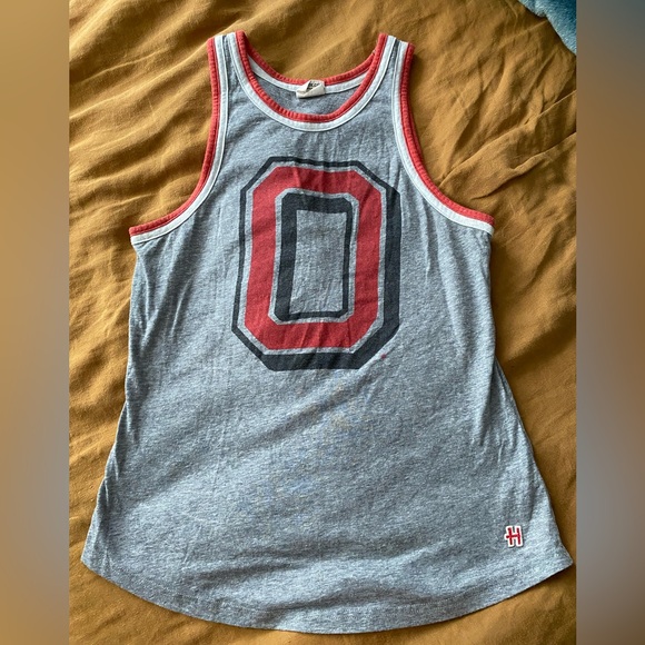 HOMAGE Tops - HOMAGE Ohio State Buckeyes block O tank top